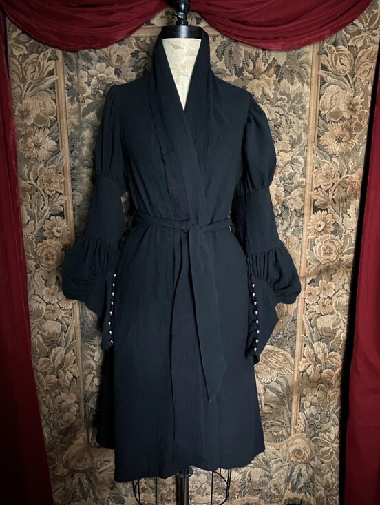 I Do Declare Jackets & Blazers - I Do Declare Orthia Wrap Jacket Bise Sleeve Vintage Victorian Goth